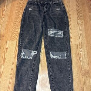 SHEIN Charcoal Gray Denim Pants